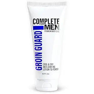 Groin Guard Anti-Chafing Cream Lotion to Powder, Stops Chafing, Sweat Defense, Odor Control, Fresh Scent, Ball & Thigh Protection