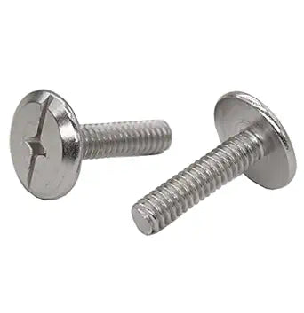 cSeao 100-Pack 1/4"-20 x 1-1/2 Inches Hurricane Bolts, Sidewalk Screws Bolts, 304 Stainless Steel