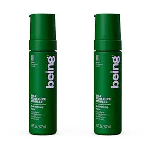 being MAX MOISTURE MOUSSE Coil Defining Foam with Cocoa Butter and Oat Extract 222mL(Pack of 2)