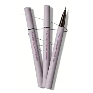 3Pcs Liquid Eyeliner,Waterproof,Long lasting,Smudge-Proof,Precision (Black)