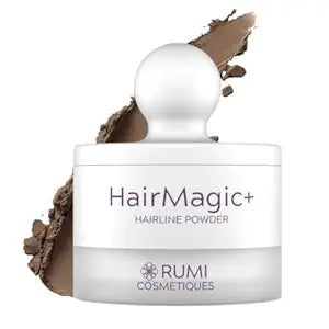 Rumi Cosmetiques HairMagic+ Root Touch Up Powder for Women, Medium Brown