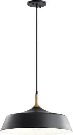 Kichler 43683BK Danika Pendant, 1-Light 100 Watts, Black