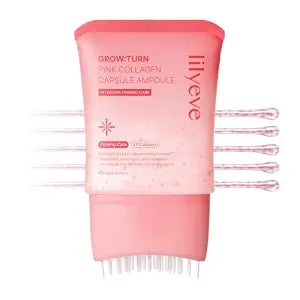 lilyeve GROWTURN Pink Collagen Capsule Scalp Serum, Root Boost, 3.38 fl oz