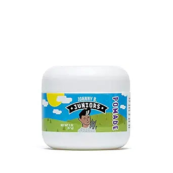 JOHNNY B. Juniors Hair Styling Pomade 2 oz. Jar Curly or Straight Hair for Kids