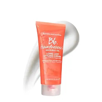 Bumble and bumble. Hairdresser's Invisible Oil Long Last Styling Cream | Hydrating Anti Frizz Color Safe | For All Curly Wavy Straight Hair Types | With Argan, Coconut + Grapeseed Oil