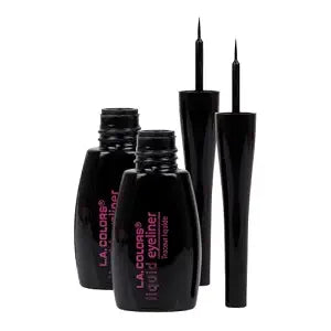 L.A. COLORS Thin Tip Liquid Liner (carded), Black CBLE326 (Pack of 2)