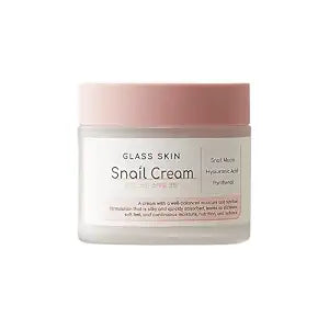 DEARBOO Glass Skin Snail Cream, 80mL – Lightweight Hydrating Facial Moisturizer with Snail Mucin for a Smooth, Radiant-Looking Complexion