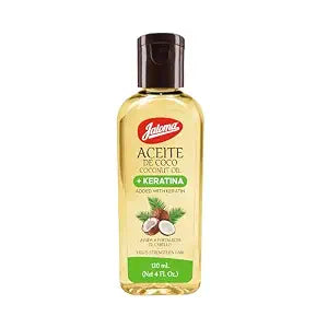 Jaloma Coconut Oil with Keratin, 4 Oz Bottle
