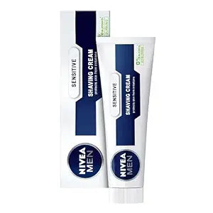 Gentle and Soothing NIVEA MEN Sensitive Shaving Cream for Men with Sensitive Skin, Alcohol-Free Formula with Chamomile and Witch Hazel for Comfort and Smooth Shave, 3.38 fl oz (100 ml)
