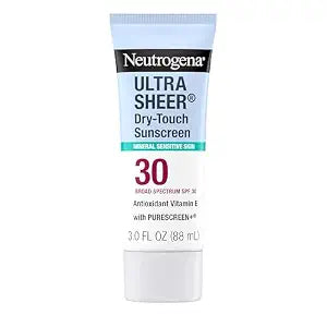 Neutrogena Ultra Sheer Dry-Touch Mineral Sunscreen SPF 30, 3 fl oz
