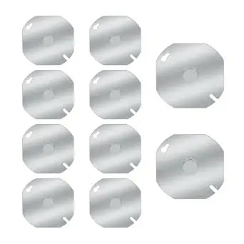 10Pcs Octagon Galvanized Electrical Box Cover with 1/2 Inch Knockout