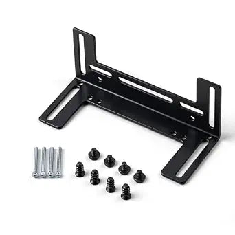 Computer Cooling Fan Mounting Bracket, Stainless Steel Bracket with Multiple Screw Holes for 80mm 92mm 120mm Case Fans PC Cooling System Enhancement (Black)