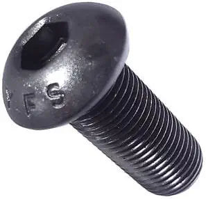 Socket Button Head Cap Screw, 4-40 x 7/8", Alloy Steel, Black Oxide, Hex Socket (Quantity: 2500) Coarse Thread, #4 Hexagonal Allen Bolt, Length: 7/8 inch, Partial Thread