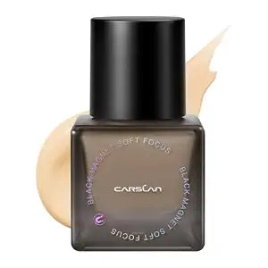 CARSLAN Black Magnet Liquid Foundation with 24H Long-Lasting Wear
