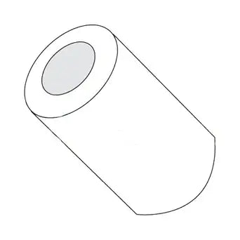 5/16" OD Round Spacers / #10 x 1/8" / Nylon/Outer Diameter: 5/16" / Hole Size: #10 / Length: 1/8" (Carton: 1,000 pcs)