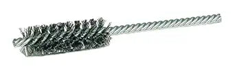 Weiler 21113 Power Tube Brush, Double Stem/Double Spiral, 7/8", 0.104" Steel Wire Fill, 2-1/2" Length, Made in the USA (Pack of 10)