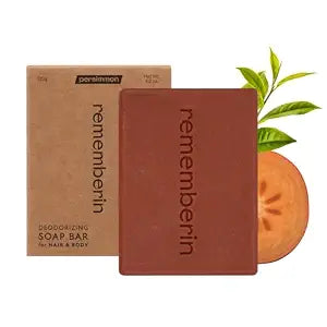 Persimmon Soap Bar for Aging & Nonenal Body Odor, 4.2 oz