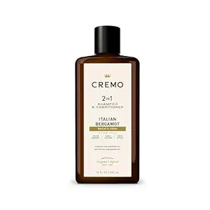 Cremo 2-in-1 Mens Shampoo & Conditioner, Italian Bergamot, 16 Fl Oz