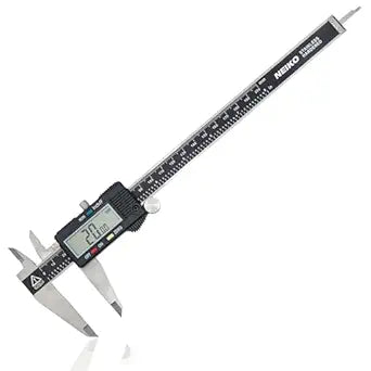 NEIKO 01408A 8 Electronic Digital Caliper Extra Large Display | 0-8 Inches | Inch/Fractions/Millimeter Conversion | Polished Stainless Steel