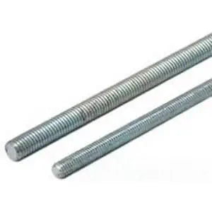 B-Line ATR-1/2X120-ZN Zinc Plated Rolled Steel/ASTM A307 Straight All Threaded Rod 1/2 Inch x 10 ft