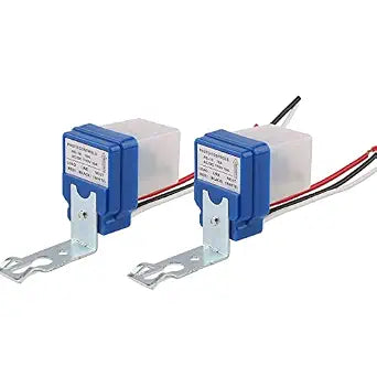 Auto On Off Photocell Night Light Switch Photoswitch Light Sensor Switch (2PCS AC/DC 110V 10A)