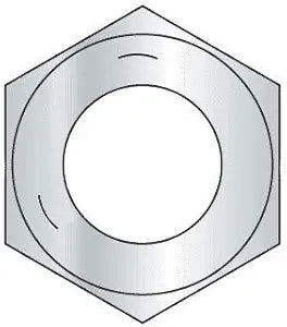 1/2"-20 Finished Hex Nuts/Grade 5 Steel/Zinc Plated (Quantity: 50)