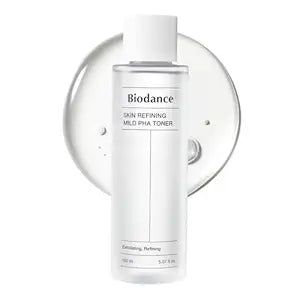 Biodance Skin Refining Mild PHA Toner, Gentle Exfoliating, Hydrating Face Toner for Sensitive Skin with Ceramides & NMF, Korean Skin Care | 5.07 fl.oz,150ml
