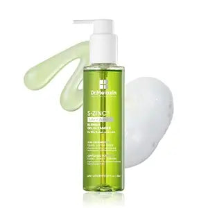 Dr.Melaxin S-ZINC Blemish Gel Cleanser Gentle Gel to Foam Facial Cleanser with Sulfur, Zinc PCA, AHA & BHA, Clarifying Exfoliating Face Wash for Oily & Sebum-Prone Skin, 5.07 fl. oz., 150ml