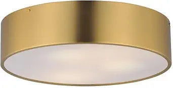 Maxim Lighting Tommy 3-Light Surface Mount Light | Satin Brass Finish | Acrylic Shade | Light Fixture | 10496WTSBR