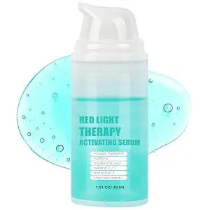 Red Light Therapy Activation Serum - Advanced Formula to Boost Collagen, Increase LED Light Therapy 10x Effects, Reduce Wrinkles&Soothe Sensitive Skin for Face&Neck with Copper Peptides,VE,1.01FLoz