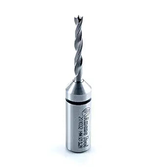 Amana Tool - 201032 Solid Carbide Cutting Edge Brad Pt. Boring Bit R/H 3.2mm Dia x 57mm