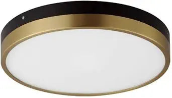 Maxim Lighting Dapper 12" 1-Light Flush Mount | Black/Antique Brass Finish | Pc Shade | Transitional Flush Mount | Ideal for Bedrooms, Hallways & Entryways | Damp Rated | 59702WTBKAB