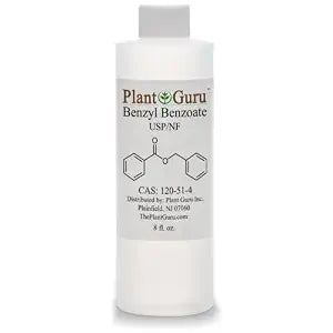 Benzyl Benzoate USP Grade Liquid 8 fl. oz. - Great for Fragrance/Aroma Compounds, Cosmetics, Hair & Scalp Products.