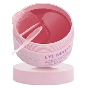 Under Eyes Patches, 40 Pairs Rose Hydrogel Eye Mask for Puffy Eyes and Dark Circles with Rose Essence, Hyaluronic Acid & Niacinamide, Deep Hydrating Eye Treatment for Men & Women