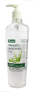 Raslok Aloe Vera Gel | Pure & Natural Aloe Gel | For Moisturizing Face Skin & Hair Care | Durable Moisturizing Hydrating Soothing Non-Sticky - 13 oz - 370gm (Natural)