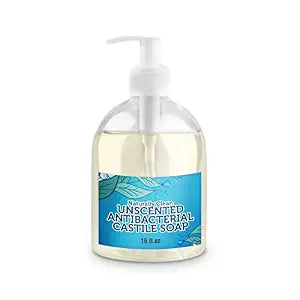 Antibacterial Unscented Pure Castile Liquid Soap 16 oz