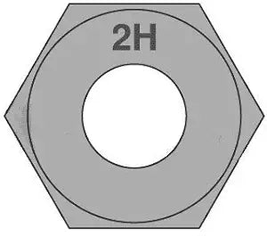 7/8"-9 Heavy Hex Nut / A194 2H Steel/Plain (Quantity: 25 pcs)