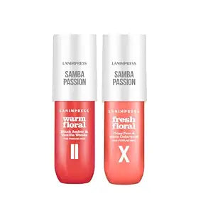 Body Spray, Hair Fragrance Mist for Women, 2 Pack Travel Size Set, No.2 Warm Floral & No.10 Fresh Floral,Each 3 Fl Oz, Total 6 Fl OZ
