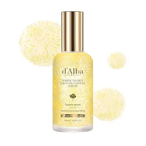 d'alba Piedmont White Truffle First Oil Capsule Serum, Big Size, 3.38 fl oz