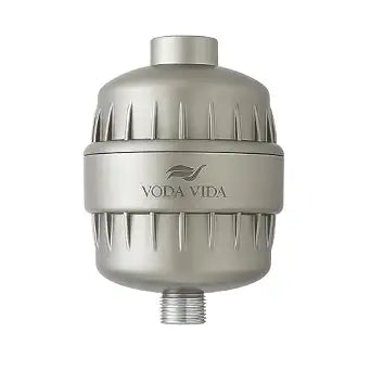 15-Stage Shower Filter for Hard Water | Universal High-Output Cartridge | Removes Chlorine, Heavy Metals for Softer Skin and Hair (15 Stage Shower Filter - Brushed Nickel)