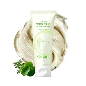 Orien Mugwort Zero Film Cleansing Foam 5.07 fl.oz, 150ml ���Daily Makeup Blackhead Removal No pore clogging Korean skincare double cleansing