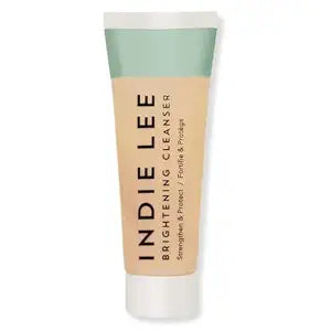 Indie Lee Brightening Facial Gel Cleanser, Clean & Gentle Daily Hydrating Makeup Remover & Exfoliating Face Wash & Mask, Non-Stripping Vegan & Plant-Based Formula, For All Skin Types (30 ml)