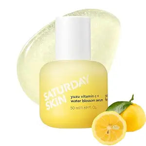 Saturday Skin Yuzu Vitamin C Brightening Serum: Glass Skin Face Care, 50ml