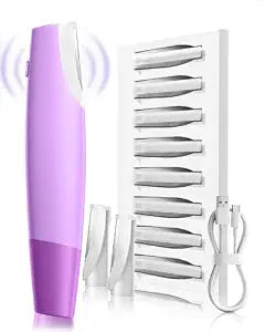 Sonic Dermaplaning Tool for Women Face, Dermaplane Razor Set w/8 Blades