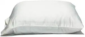 Extra Wide Pillowcases, 25 inches Wide! Designed to fit Even the Biggest Pillows. 600 Thread Count, Wrinkle Free Microfiber. King White 2-Pack