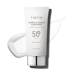 TIRTIR Hydro UV Shield Sunscreen | SPF 50+ Broad Spectrum UVA UVB Korean No White Cast Face Sun Protection, 1.69 Fl Oz