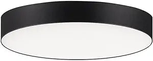 Maxim Lighting Trim 5" 1-Light Flush Mount | Black Finish | White Polycarbonate Shade | Transitional Flush Mount | Ideal for Bedrooms, Hallways & Entryways | Dimmable | 57660WTBK