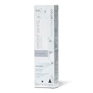 Ion Permanent Brights Creme Toner Icy White, Vegan, Cruelty Free, PPD Free, 100% Gray Coverage, Long Lasting, Fade Resistant Color, 2.05 oz