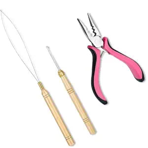 Hair Extension Tools Kit, 3 Pcs Professional Micro Nano Link Beads Tool