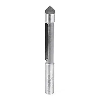 Amana Tool - 45511 Carbide Tipped Panel Pilot Concave Grind 1/2 Dia x 2" x 1/2 Shank S